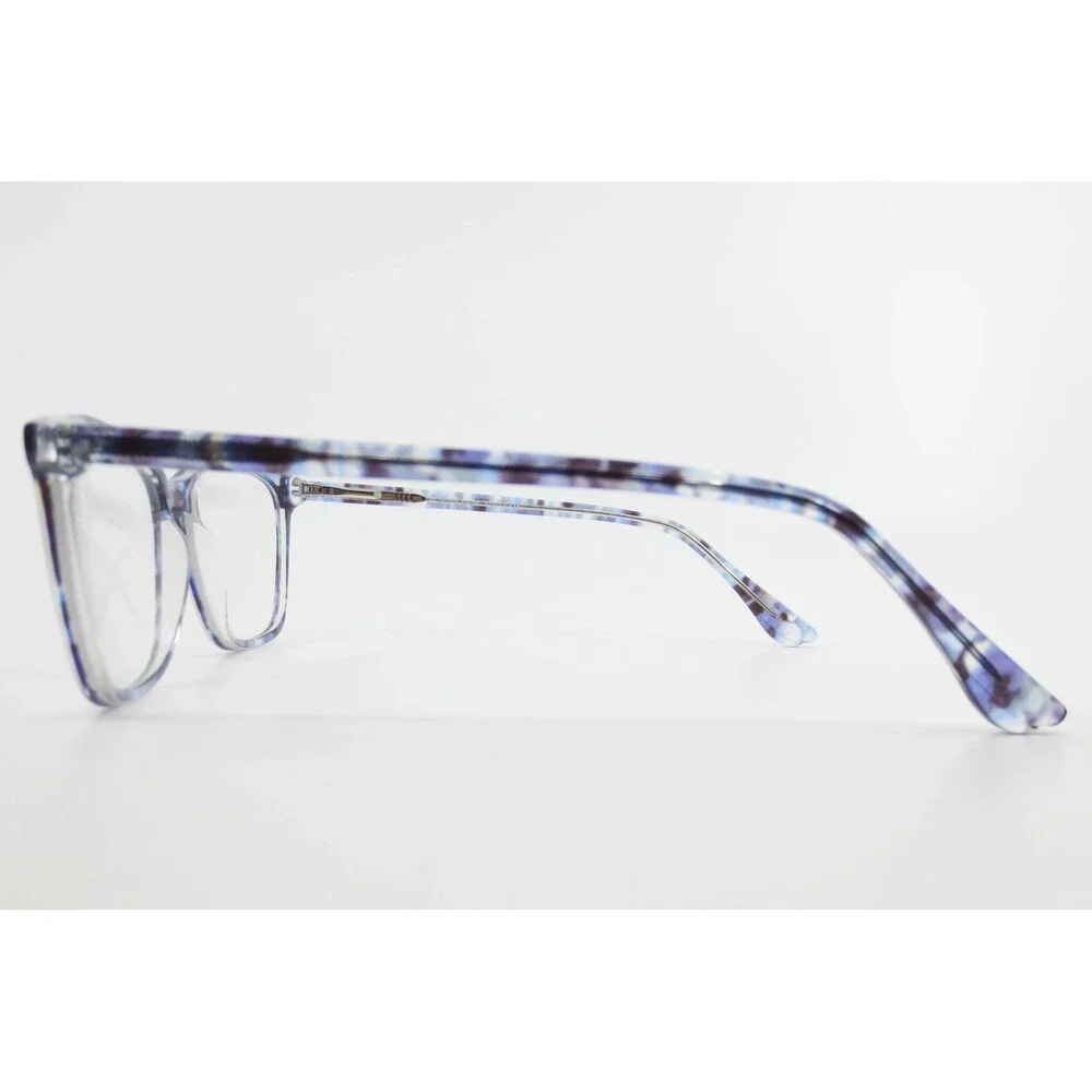 Chelsea Morgan Eyeglasses CM 20212 GR/BL Blue Purple Tortoise Square Frames